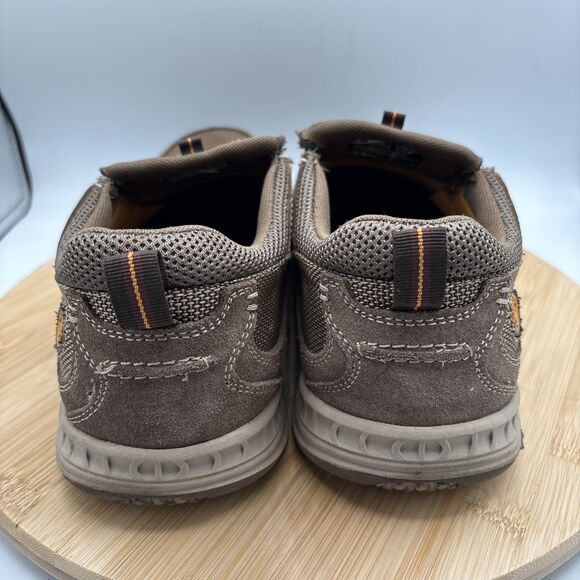 Nunn Bush Mens 10.5 M Brown Leather Suede Slip On Loafers Walking Shoes - Picture 6 of 10